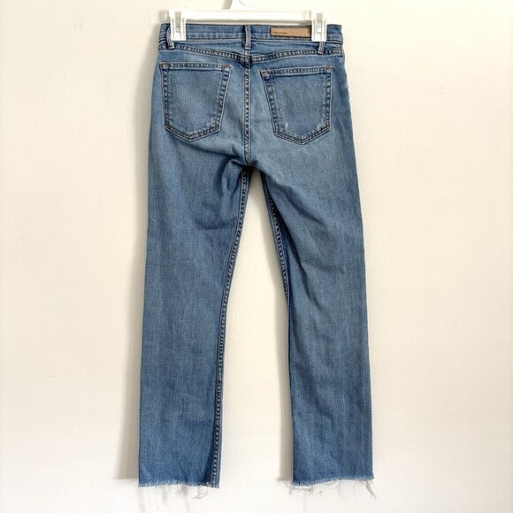 GRLFRND Tatum Bootcut Raw Hem Jeans in Highway Star Blue Women’s Size 24 - Picture 5 of 8